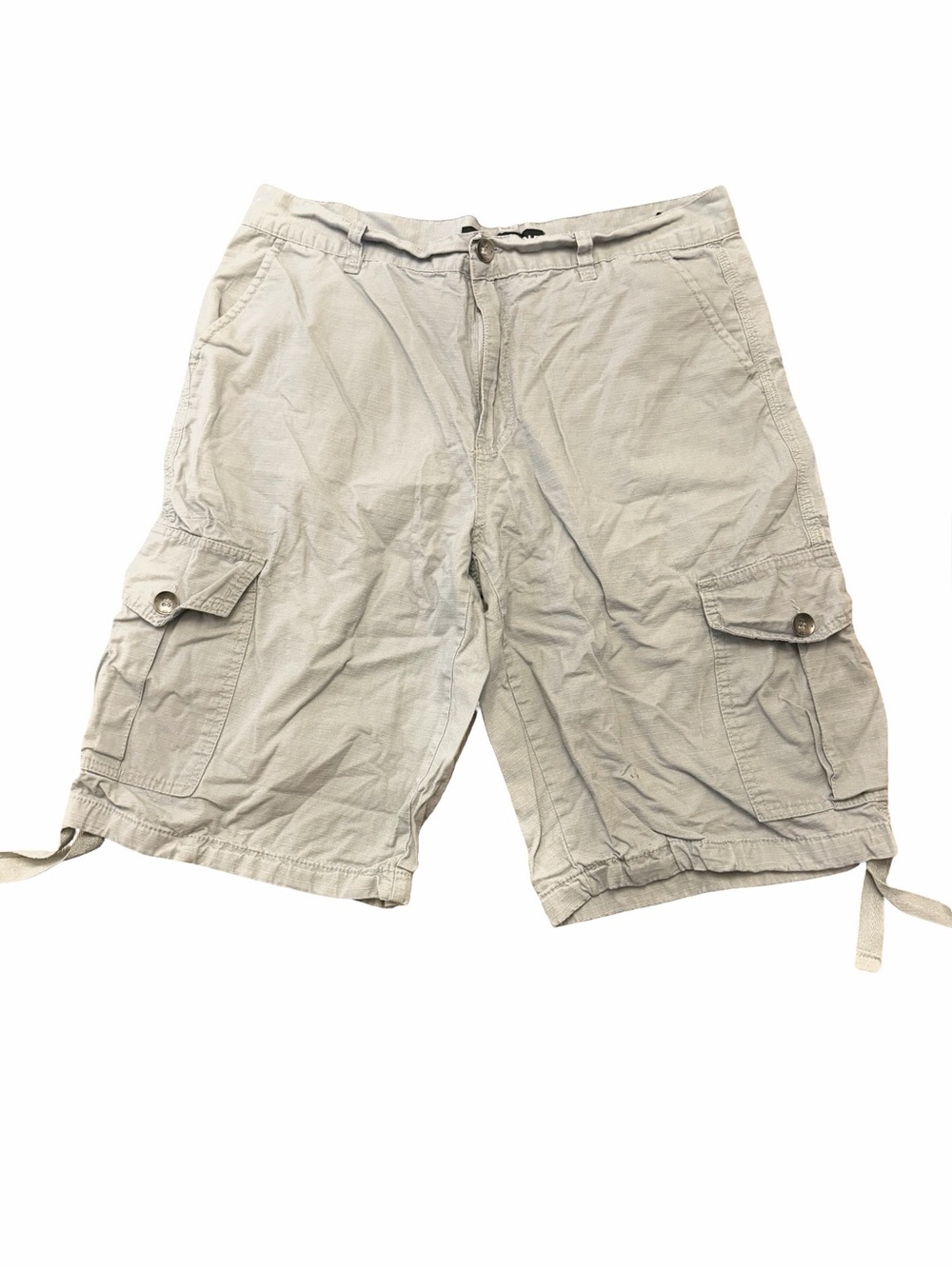 Vintage Y2K South Pole Men Cargo Shorts in Light Grey Sz 34
